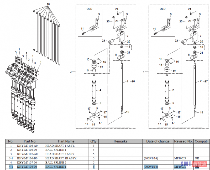 KHY-M7106-00 BALL SPLINE 1